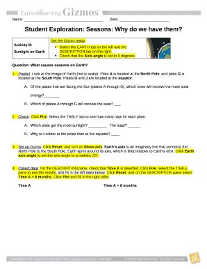 Gizmo comes with an answer key. Each lesson includes a Student Exploration Sheet, an Exploration Sheet Answer Key, a Teacher Guide, a Vocabulary Sheet and Assessment Questions. The...